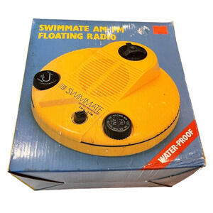 Swimmate am/fm Floating Radio Vintage New Open Box Rare Collectible Pool Party